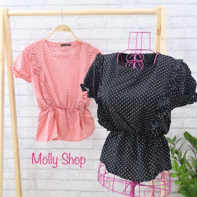 Áo kiểu nhún thun eo | BigBuy360 - bigbuy360.vn