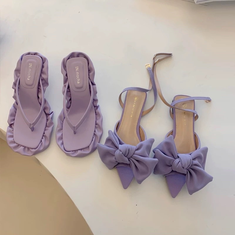 ✨💕Giày cao gót tone tím mộng tím mơ u mê đây ạ