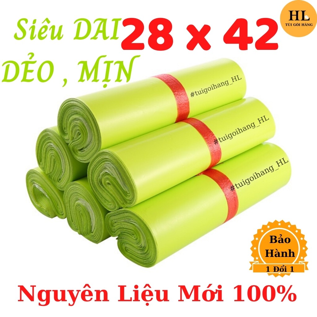 Túi Gói Hàng HL01-3 Chất Lượng Cao Cấp Size 28 x 42 Màu Xanh Lá