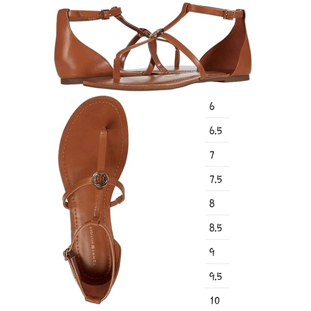 giày sandal tommylizza size 8 auth