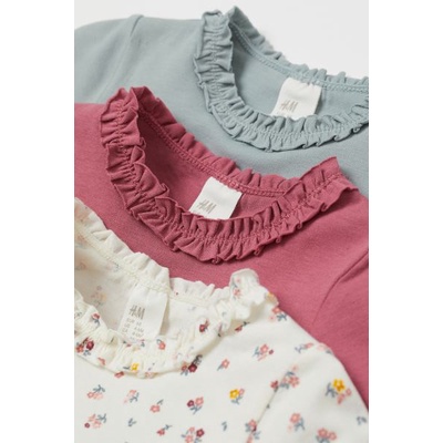 Áo thun dài tay bé gái hm size 12-18m