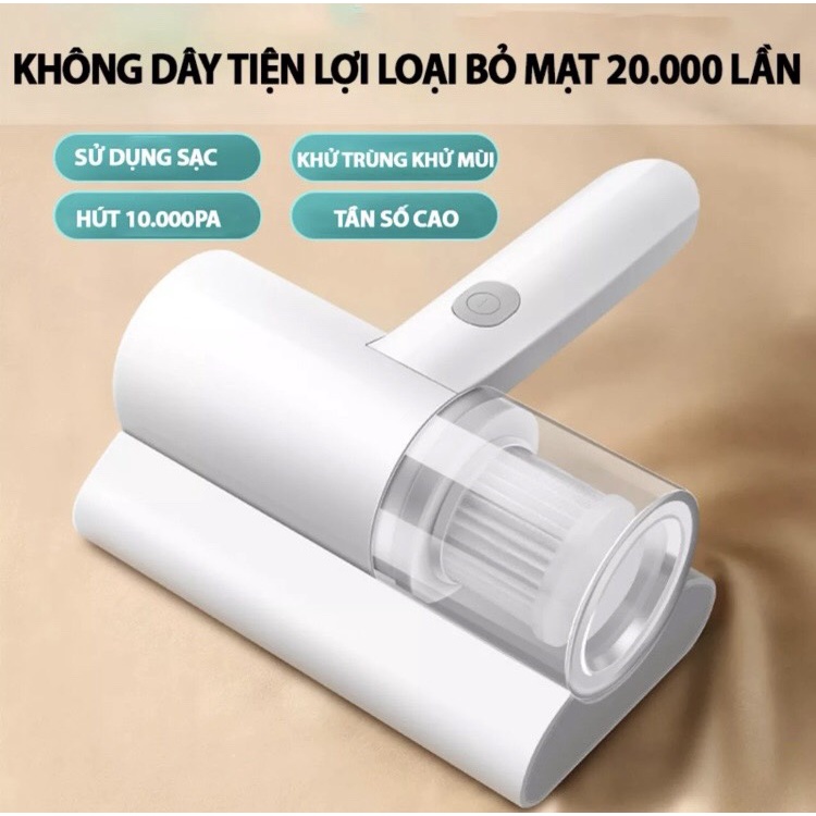 Máy Hút Bụi Giường Nệm, Thảm, Sofa Diệt Khuẩn 99% Bằng UV Máy Hút Bụi Mini Cầm Tay Không Dây Hàng Nội Địa