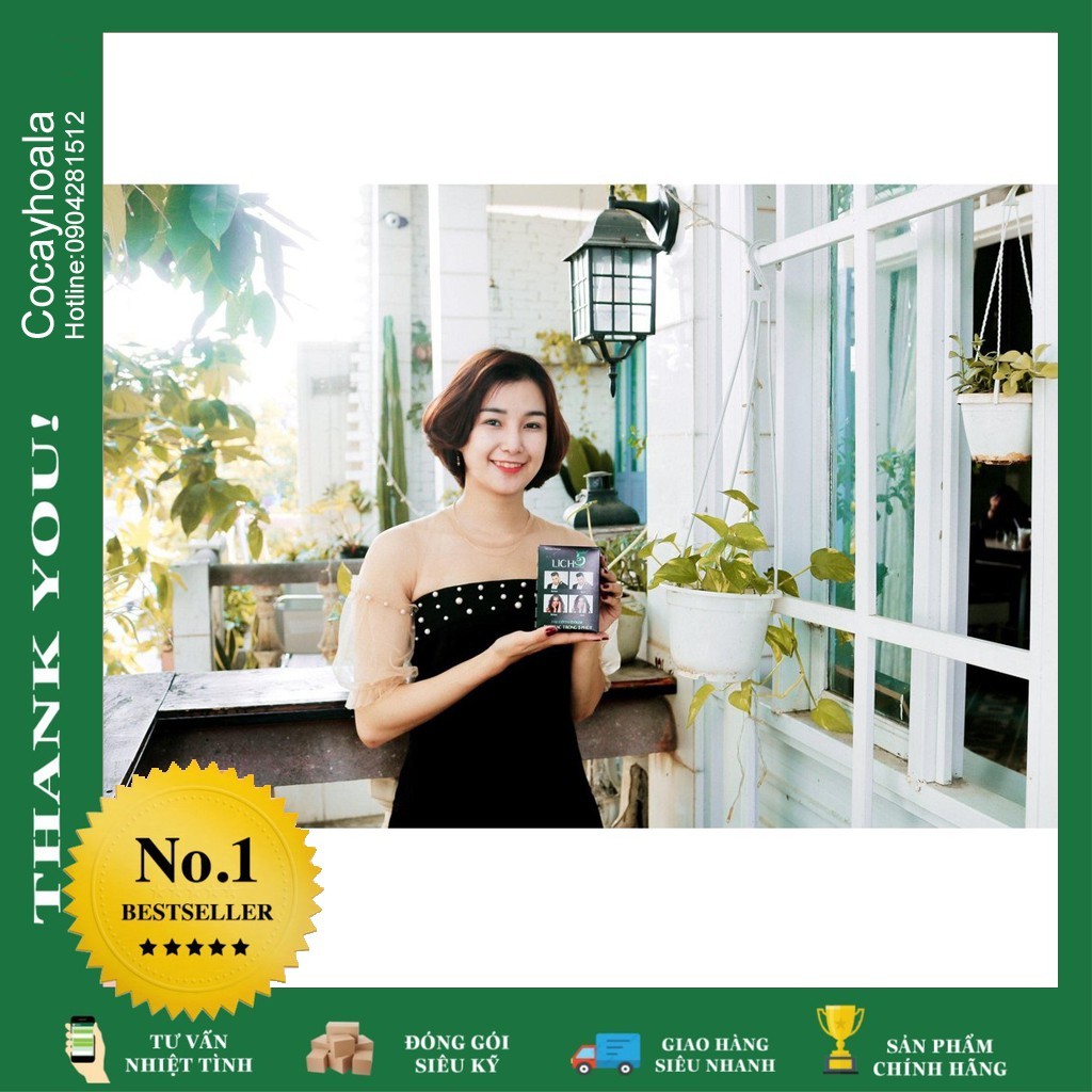 Thuốc nhuộm tóc, dầu gội đầu thảo dược đen Tóc Lich 5 Hộp 10 gói. Thuốc nhuộm đen tóc hoàn toàn từ thảo dược thiên nhiê | BigBuy360 - bigbuy360.vn