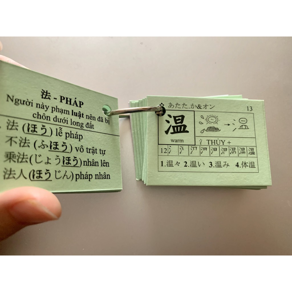 Thẻ Kanji N2 [ÉP PLASTIC CHỐNG NƯỚC]