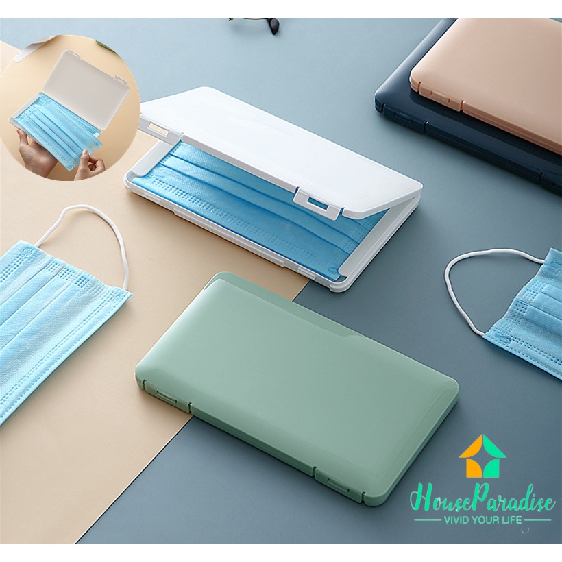 Hộp đựng khẩu trang bằng nhựa chống bụi thiết kế đơn giản độc đáo tiện dụng
