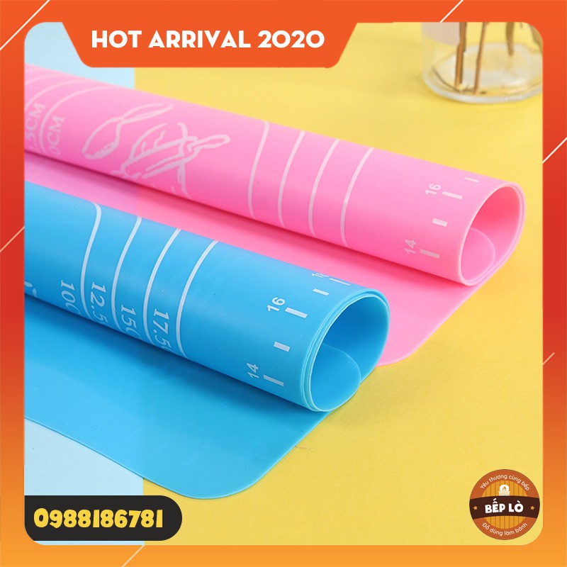 Thảm nhào bột chống dính silicon 50x40cm
