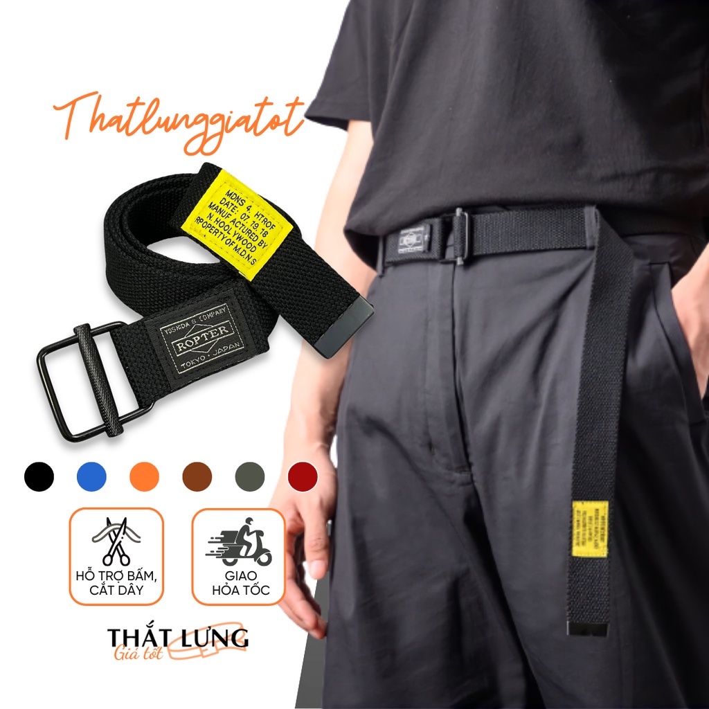 Thắt Lưng Vải Canvas, Dây Nịt Vải Dù Unisex Nhiều Màu Tl206 - Thắt Lưng Giá Tốt