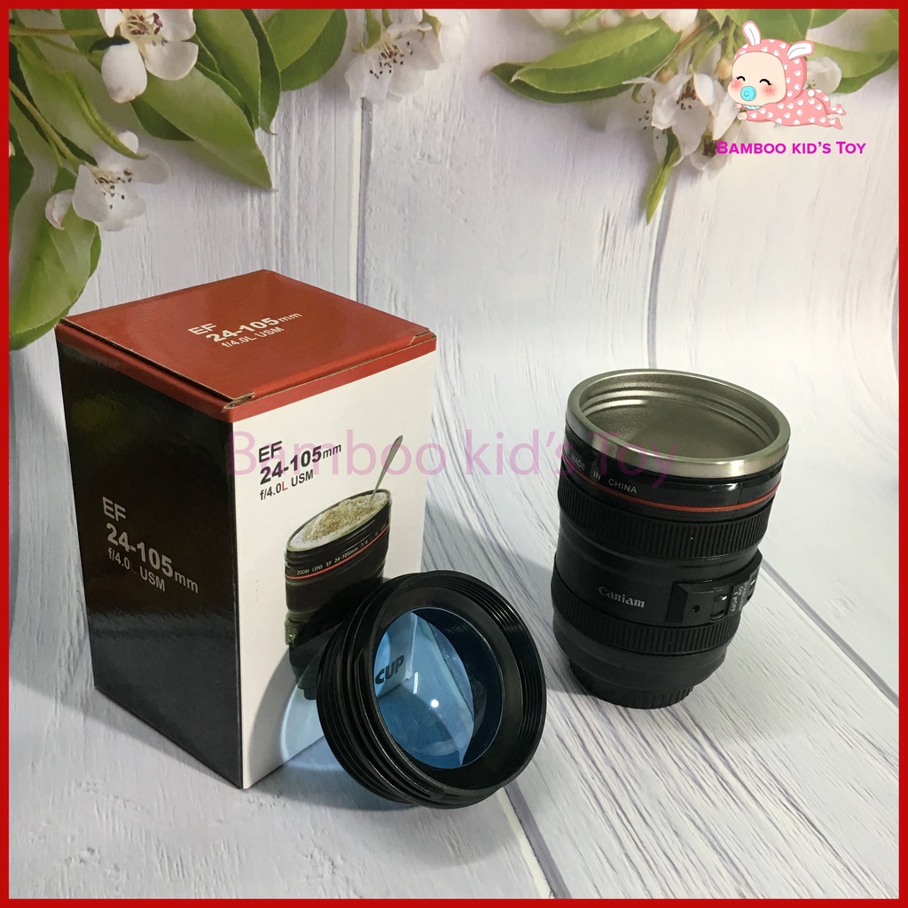 Ly Giữ Nhiệt CaFe - Cốc Giữ Nhiệt CaFe Hình Ống Kính Lens Máy Ảnh