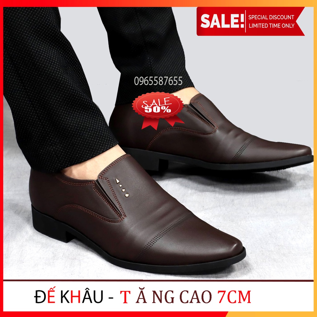 [ GIÁ HỦY DIỆT] giày nam tăng chiều cao 7cm cao cấp