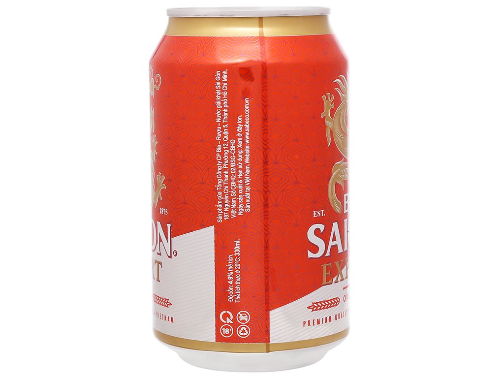Thùng 24 Bia Sài Gòn Export 330ml / Lốc 6 lon bia SAIGON export 330ml