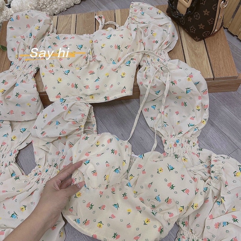 ÁO CRT CÚP NGỰC HOA NHÍ