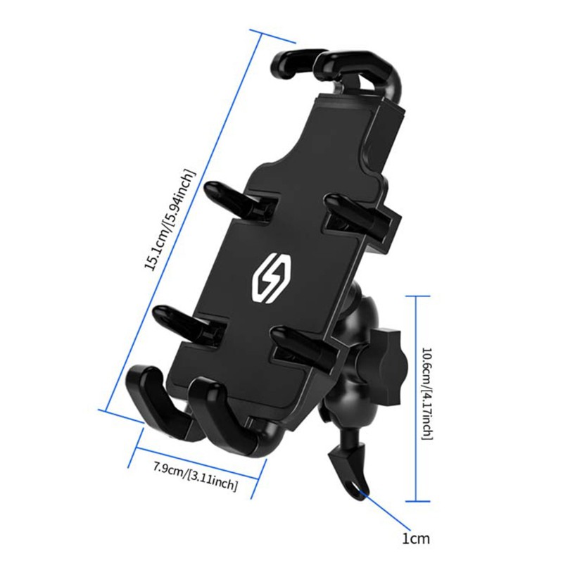 Giá Đỡ Điện Thoại Gắn Kính Chiếu Hậu Xe Máy 4.7-6.8 &quot;