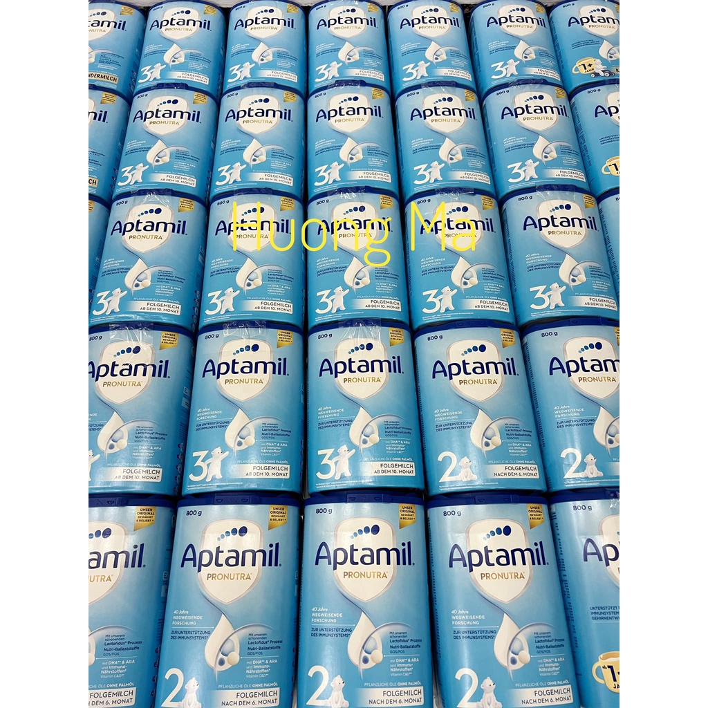 Sữa Aptamil Đức Xanh Cao đủ số 1-2-3-1+-2+ 800g nội địa Đức