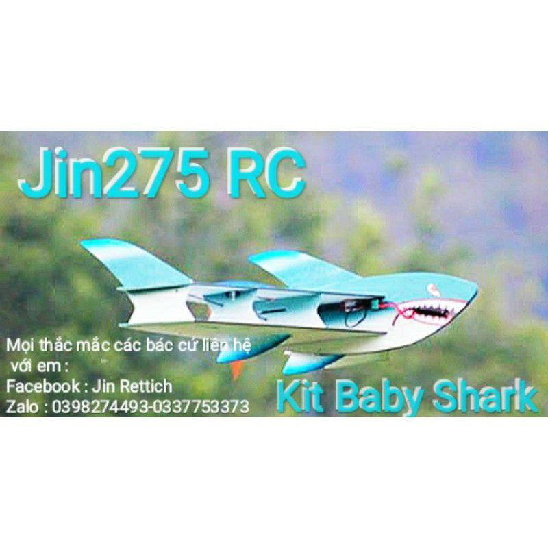 Bộ vỏ kit máy bay Baby Shark Flat sải 1 mét