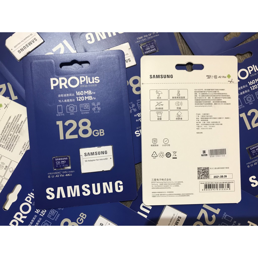Thẻ nhớ MicroSD Samsung Pro Plus A2 U3 - 128GB 256GB 512GB