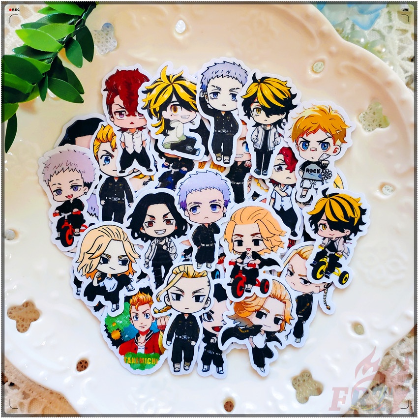 Bộ 40 Miếng Dán Trang Trí Sổ Tay Diy Hình Tokyo Revengers Q-1 Thời Trang
