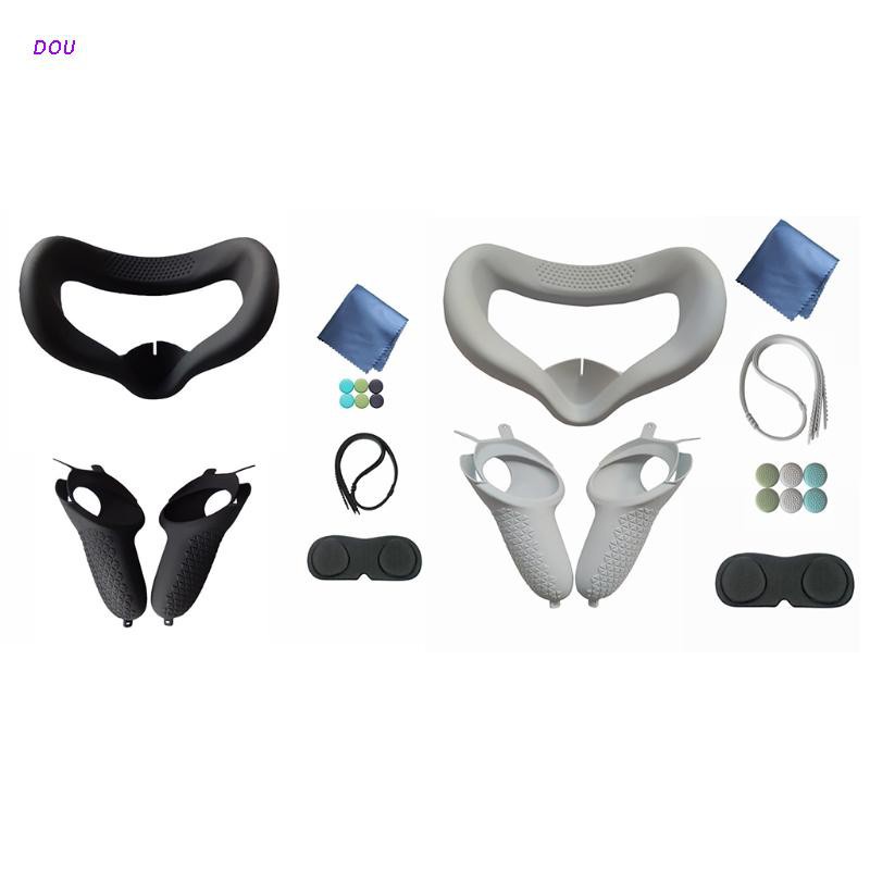 Vỏ Silicon Bảo Vệ Ống Kính Vr Chống Trượt Chống Sốc Cho Oculus Quest 2