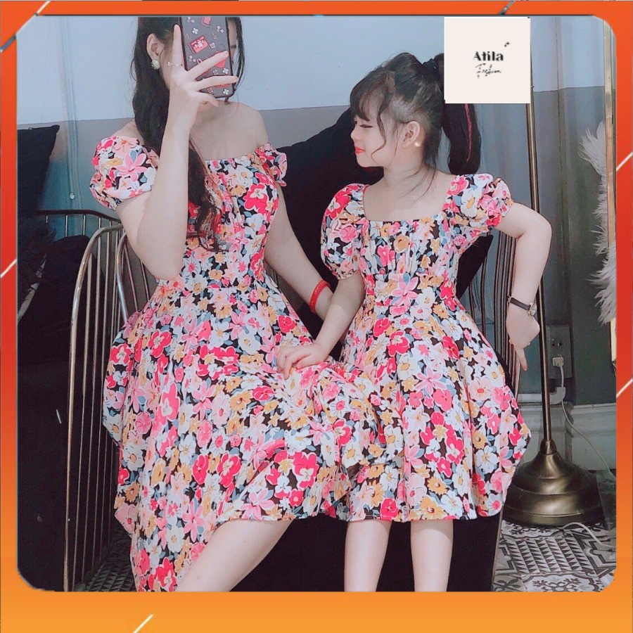 [VÁY MẸ] Đồ đôi mẹ và bé🎁ĐỘC - LẠ 🎁 lung linh cùng con gái 