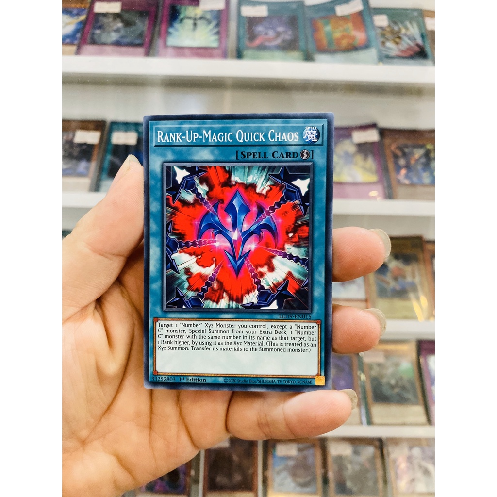 Thẻ Bài YugiOh! Mã LED9-EN015 - Rank-Up-Magic Quick Chaos - Common - 1st Edition