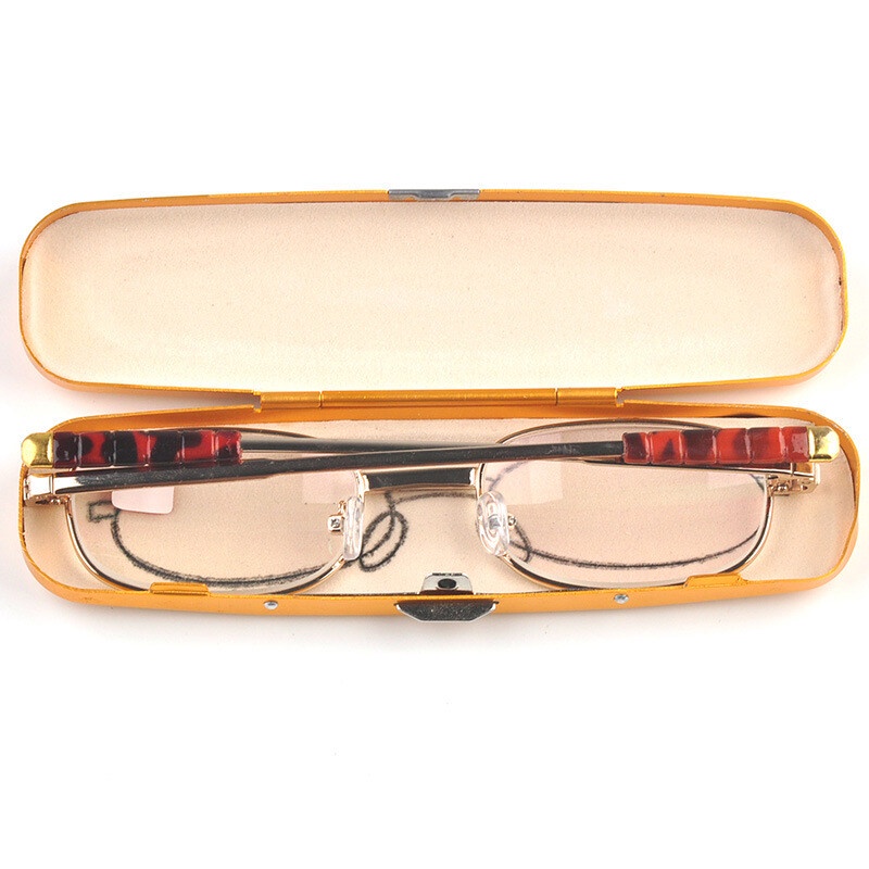 Mắt Kính Đọc Sách Gọng Silicone Chống Trượt + 100 ~ + 400 Độ Bằng Hợp Kim Nhôm Chất Lượng Cao