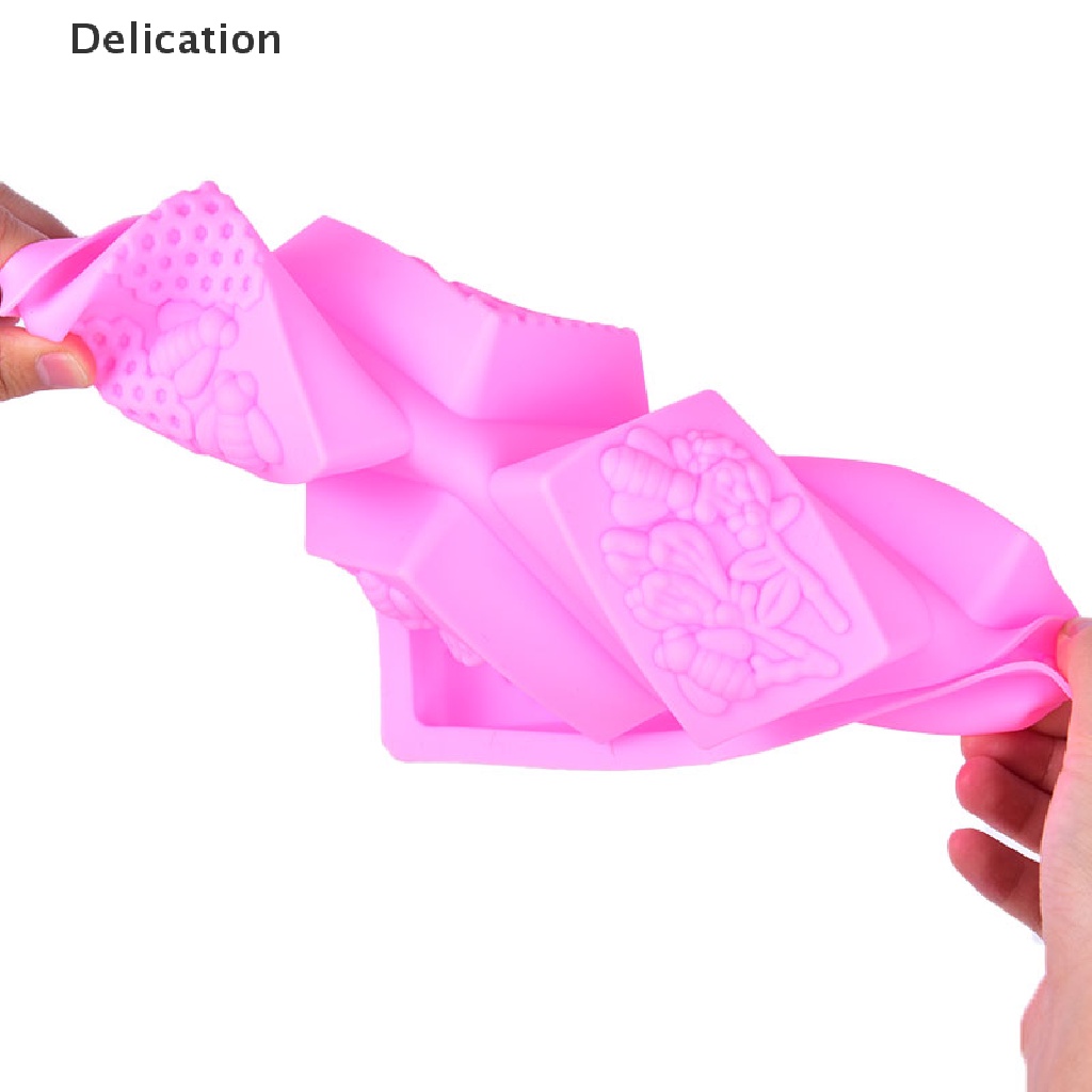 Khuôn silicon tạo hình con ong 3d làm xà phòng handmade DIY