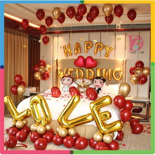 Set bóng trang trí phòng cưới❤️FREESHIP❤️phòng tân hôn nhiều mẫu đơn giản dễ làm