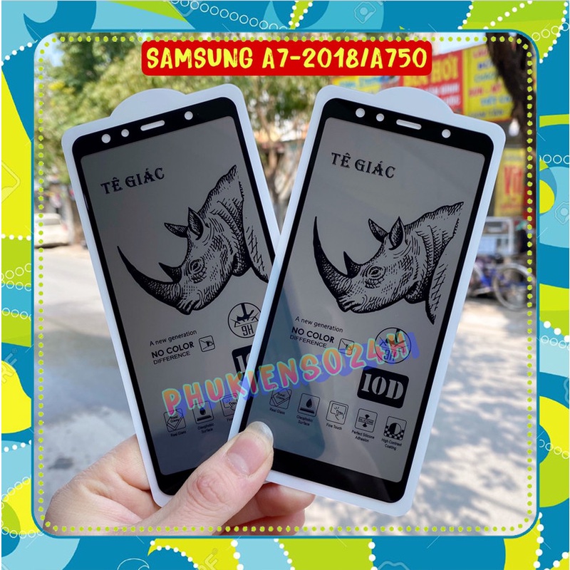 Kính Cường Lực Samsung A7 2018 - A750 Chống Nhìn Trộm Tê Giác Xịn + Bảo vệ sự riêng tư -SIÊU MƯỢT