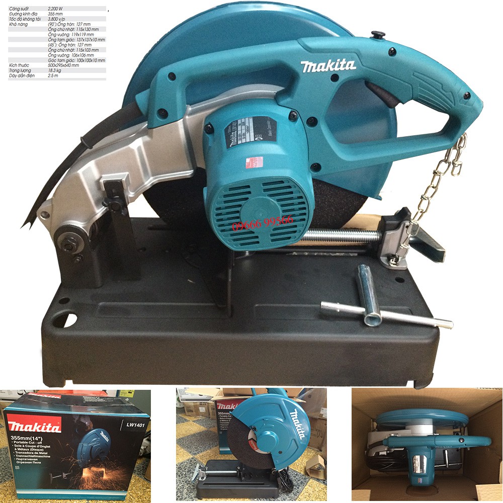 {Hàng_Chính hãng} Máy Cắt Sắt Makita LW1401 (355mm)