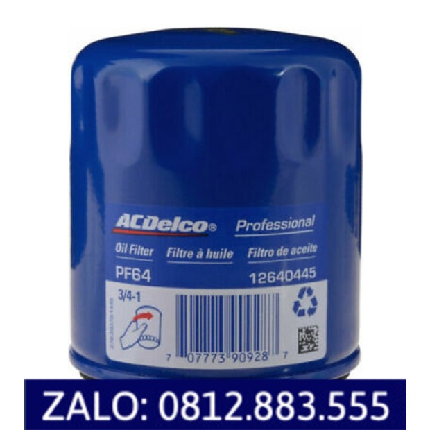 Lọc nhớt, lọc dầu động cơ xe Fadil(2019-2020), Spark(2018-2020), Matiz5 (Mã: 12640445)