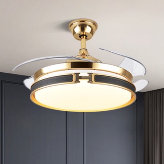 Quạt trần, quạt trần đèn cánh cụp xòe trang trí phòng khách, phòng ngủ, bàn ăn [Bảo hành động cơ 10 năm)