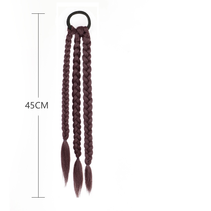 Tóc Giả Thắt Bím Dài Phong Cách Ngọt Ngào Cho Nữ Tập Boxing