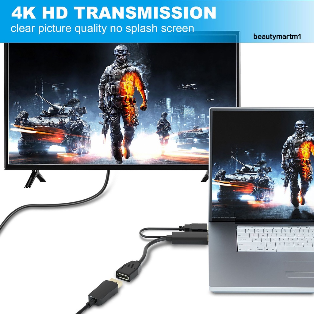 Cáp Chuyển Đổi Âm Thanh Video 4k 30hz Mini Dành Cho Màn Hình Laptop Hdtv | BigBuy360 - bigbuy360.vn