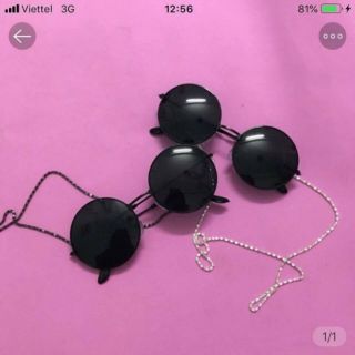 🕶Mắt kính tròn đen râm ulzzang 🕶