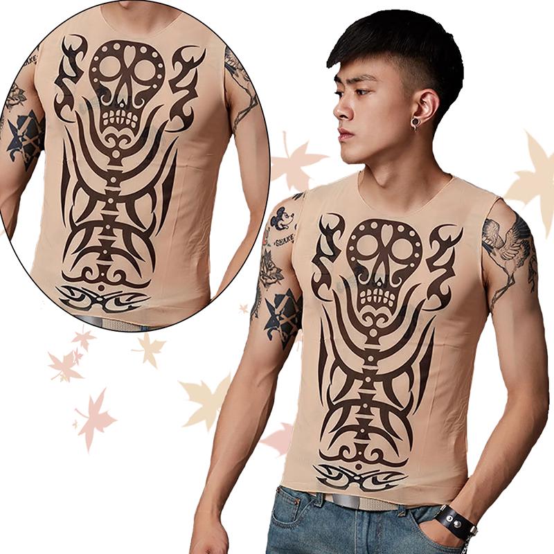 Áo ba lỗ nam dạng hình xăm
