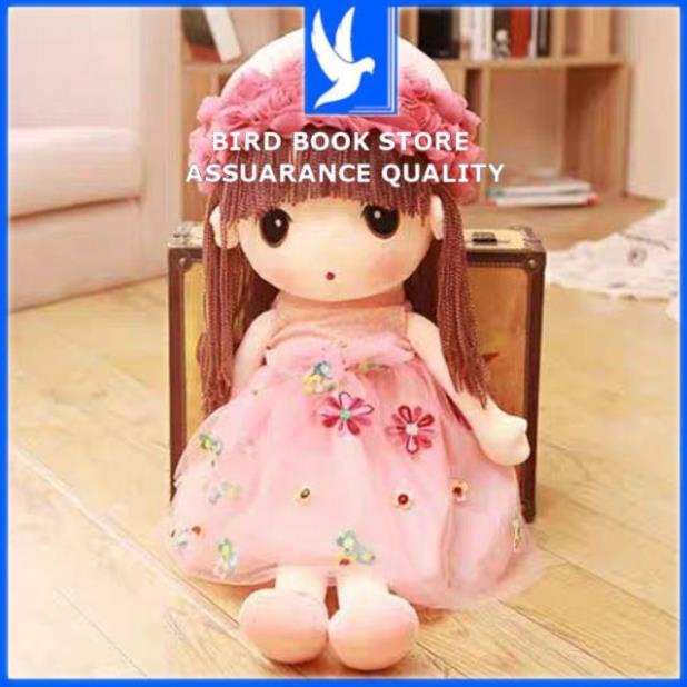 Búp bê bằng bông cho bé mặc váy ren chất liệu hàn quốc đáng yêu quý phái Bird book