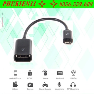 Cáp OTG kết nối smartphone với cổng Usb