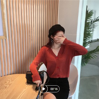 Áo Cadigan len mỏng siêu hot thu đông 2020