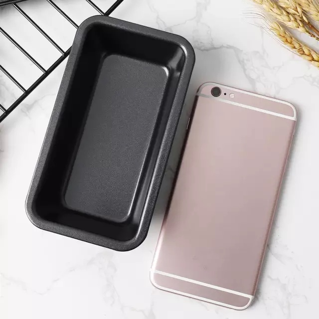 Khuôn chữ nhật mini chống dính màu đen