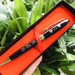 Bút Kim Loại Khắc Tên( Kèm Hộp )