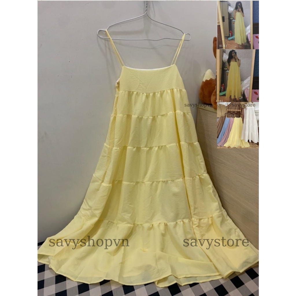 Đầm maxi 2s dáng xòe thiết kế xu hướng hiện nay