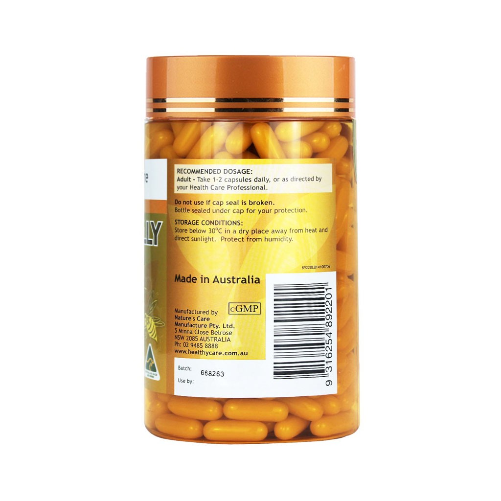 Thực Phẩm Bổ Sung Healthy Care Royall Jelly 1000mg - Lọ 365 Viên