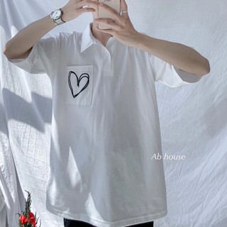 Áo POLO BIGSIZE HEART Nam Nữ (Ảnh Thật/ Có sẵn)