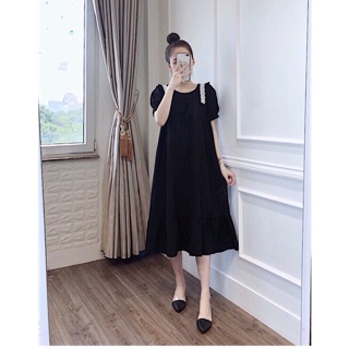 ĐẦM BẦU THIẾT KẾ CÔNG SỞ DÁNG DÀI SUÔNG CHẤT ĐŨI,VÁY BẦU CỘC TAY MÙA HÈ
