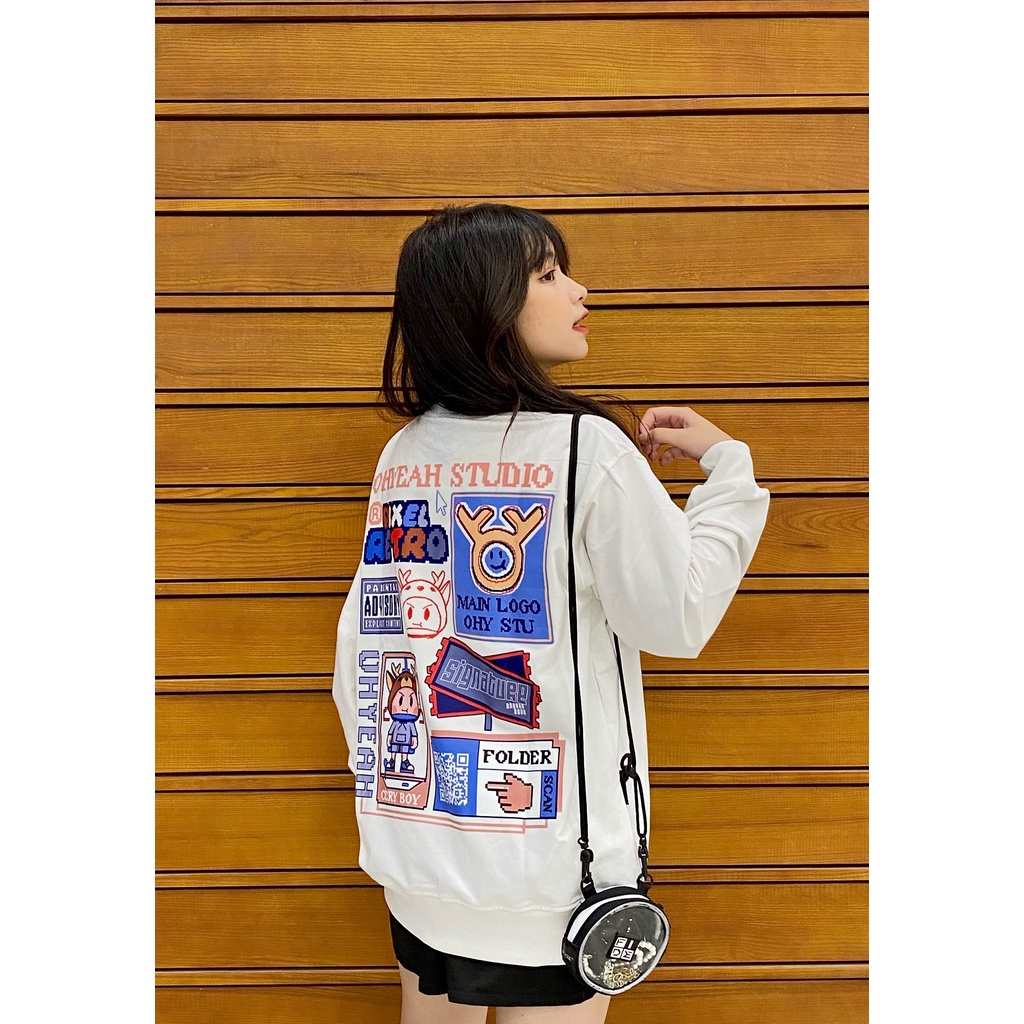 Áo Sweater OHYEAH Pixel Retro