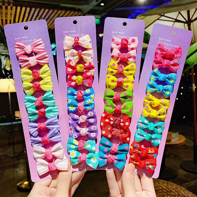 Set 10 Kẹp Tóc Kiểu Dáng Hoạt Hình Dễ Thương Cho Bé Gái