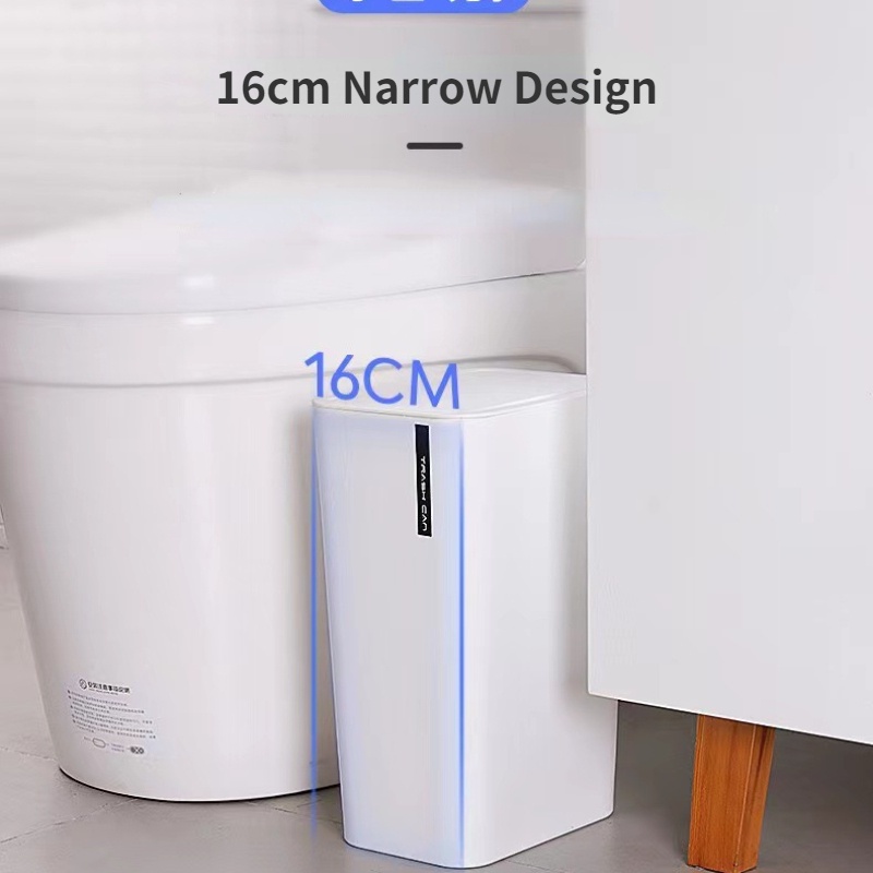 Thùng Rác Tái Chế Hình Vuông Cỡ Lớn Bằng Nhựa Dày Dặn Có Nắp Đậy Tiện Dụng Cho Gia Đình / Văn Phòng