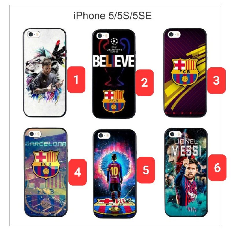 Ốp lưng iPhone 5/5S/5SE hình bóng đá barcelona