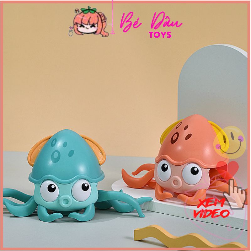Đồ Chơi (Siêu Hot) Đồ Chơi Bạch Tuộc Biết Bơi Biết Bò Ngộ Nghĩnh Có Dây Đeo Cho Bé Dắt Đi Dạo