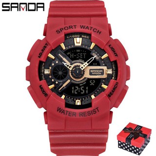 Đồng hồ Nữ thể thao SANDA JAPAN, Chạy 2 Máy Cao Cấp Của Nhật, Chống Nước Rất Tốt