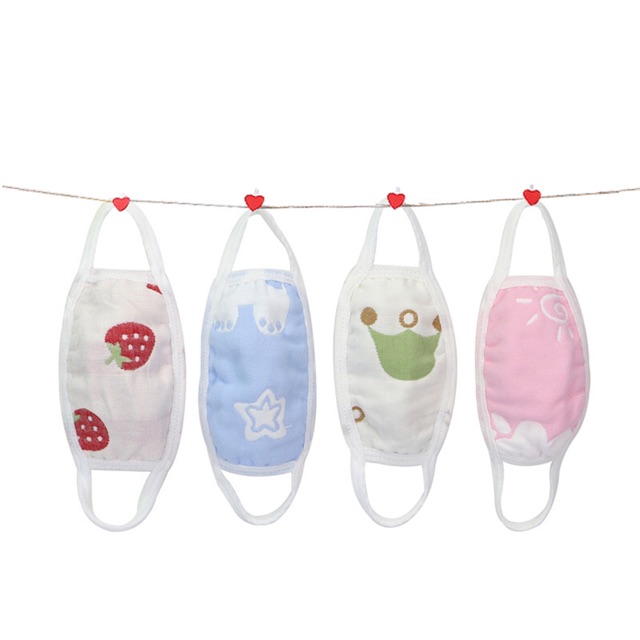 Khẩu trang cho bé Jasmine Baby - hàng 6 lớp cho bé 6-10 tuổi